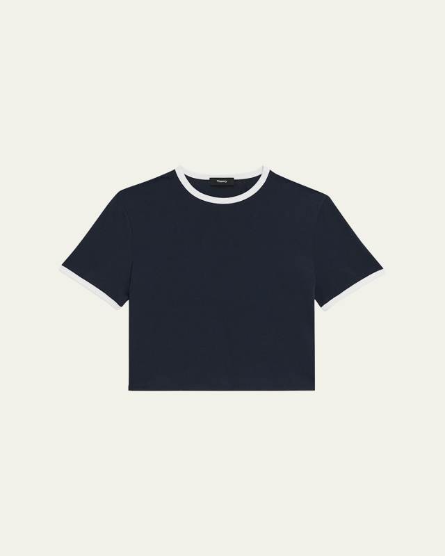 Short-Sleeve Organic Cotton Ringer T-Shirt